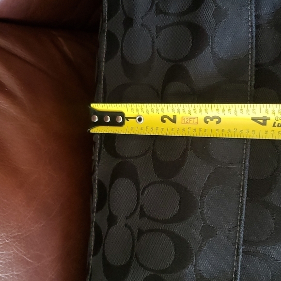 COACH 11063 Hampton Signature Black Canvas Carryall Tote - Picture 16 of 16